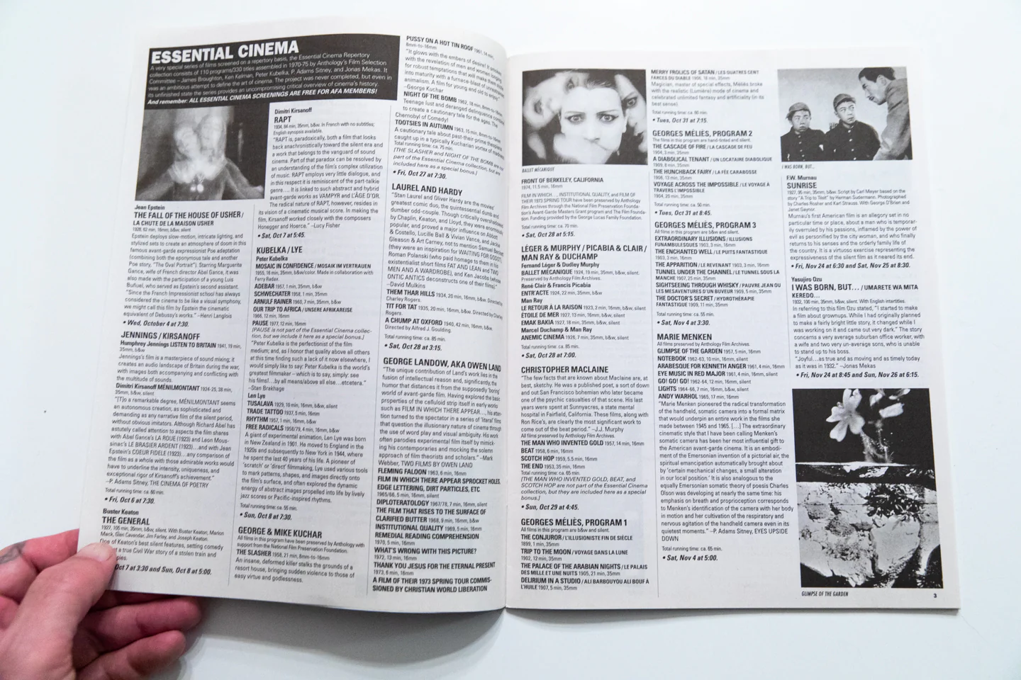 ANTHOLOGY FILM ARCHIVES PROGRAM Vol. 47 No. 4 - Image 3