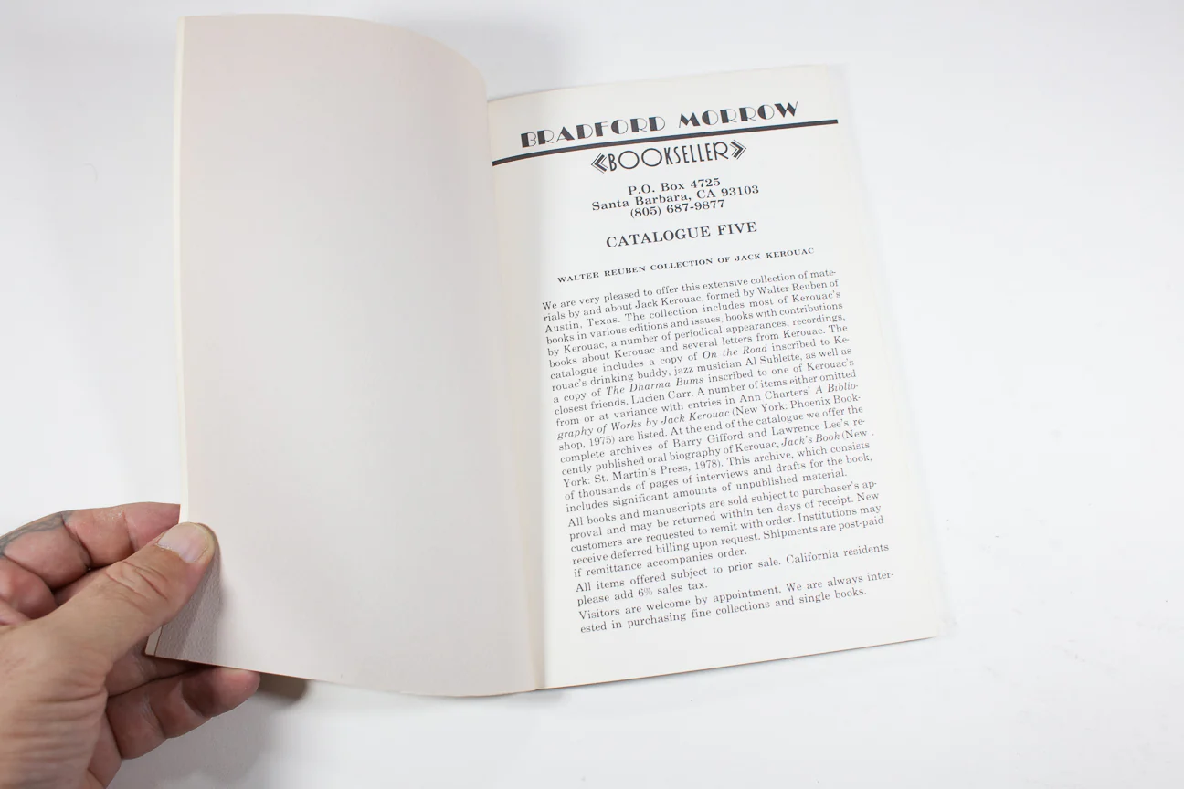 BRADFORD MORROW BOOKSELLER CATALOGUE FIVE - Image 2