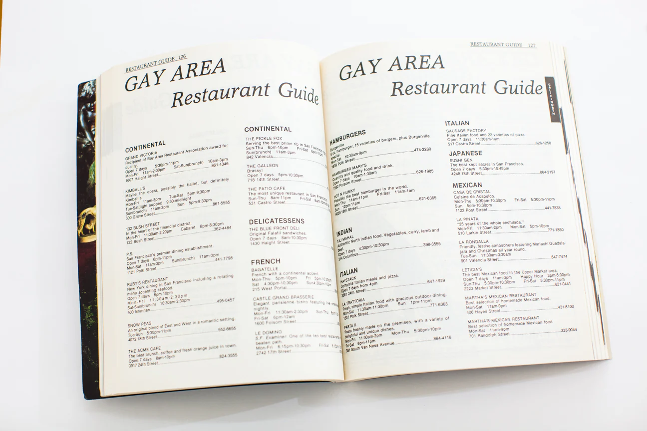 GAY AREAS TELEPHONE DIRECTORY - Image 3