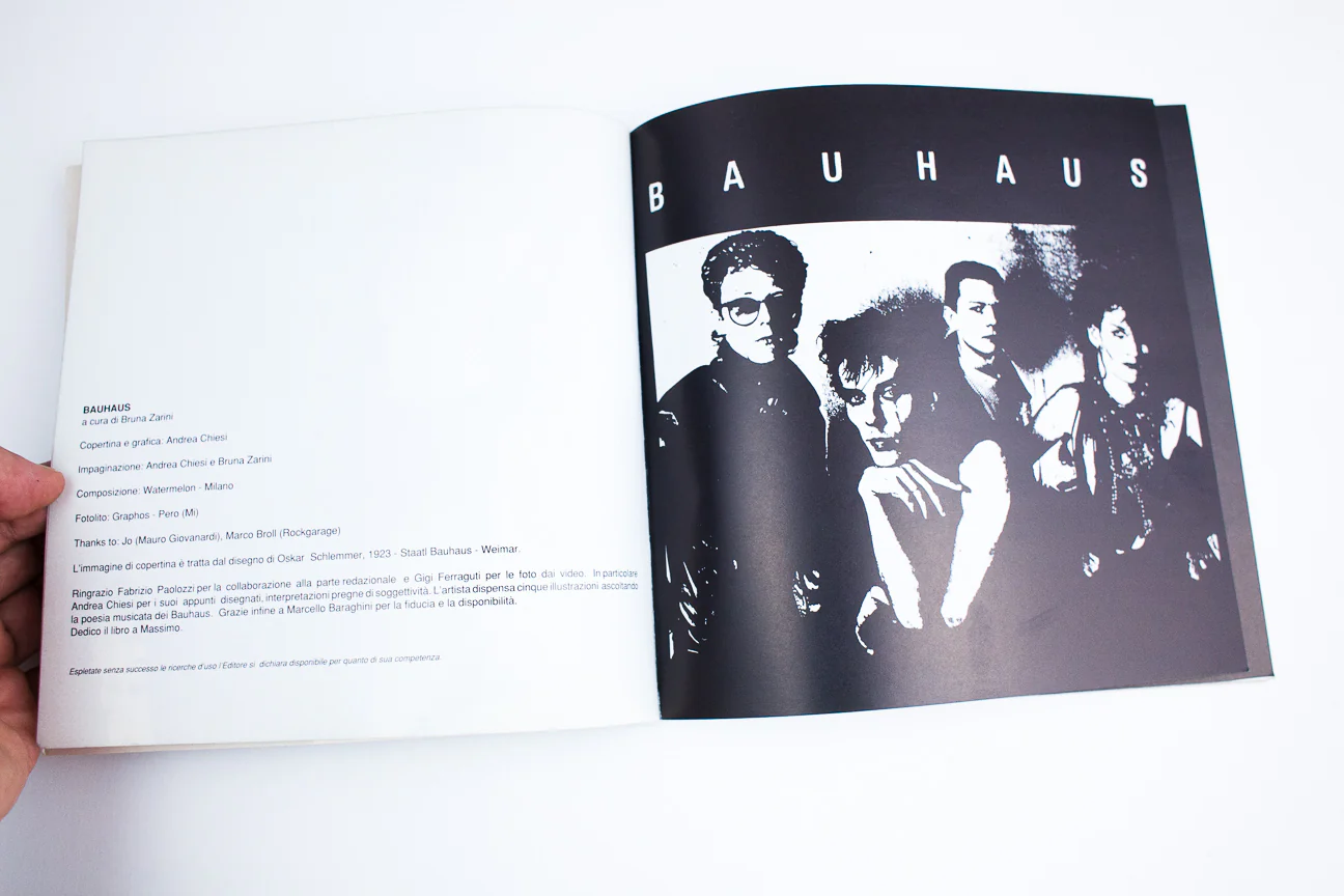 BAUHAUS LYRIC BOOK | Italian and English - Image 5