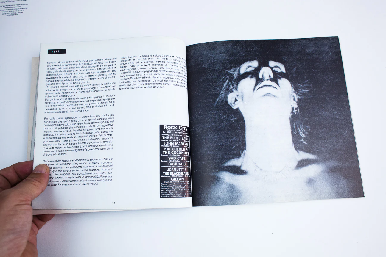 BAUHAUS LYRIC BOOK | Italian and English - Image 7