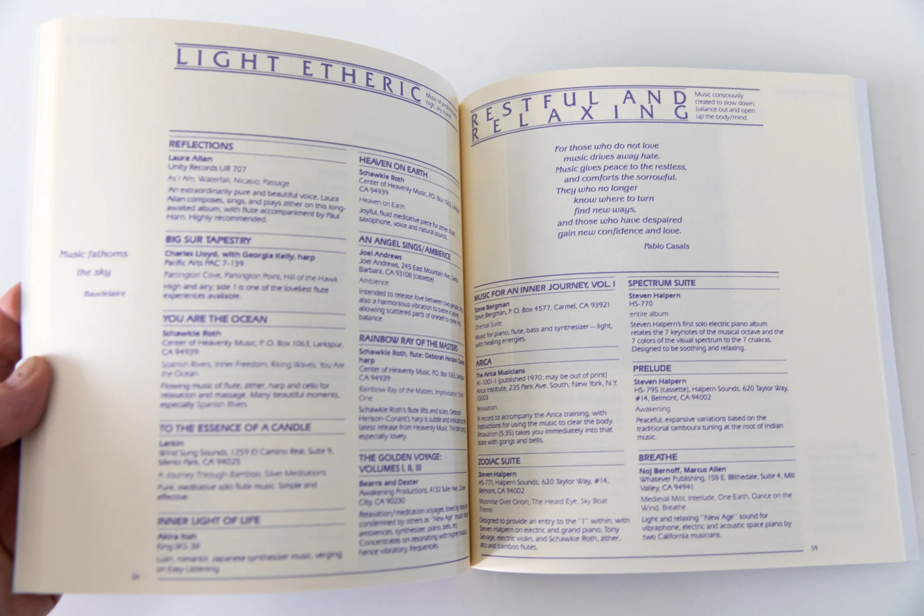 MUSIC FROM THE HEARTS OF SPACE | Guide to Cosmic, Transcendent and Innerspace Music (REPRINT) - Image 8