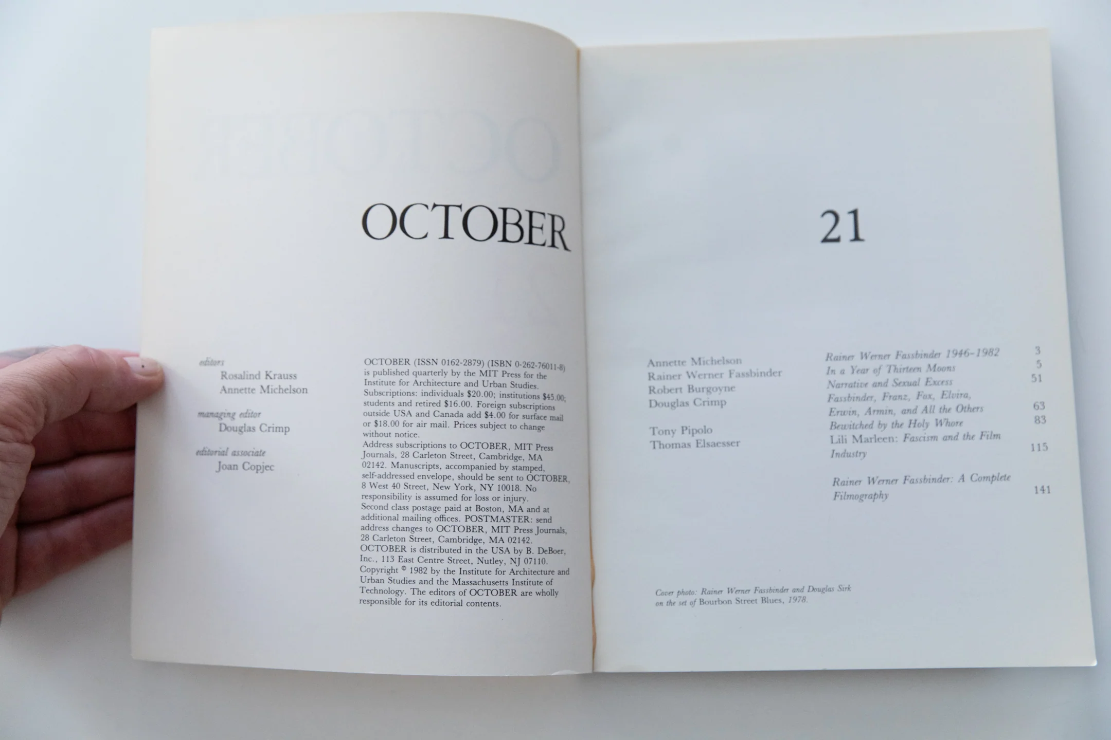 OCTOBER Magazine | No. 51 - Image 5