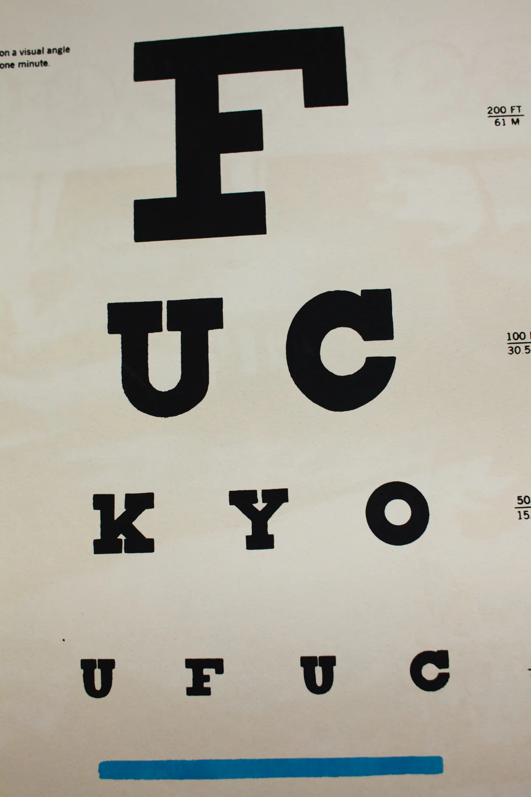 OP-EYE CHART POSTER | No. 01 - Image 3