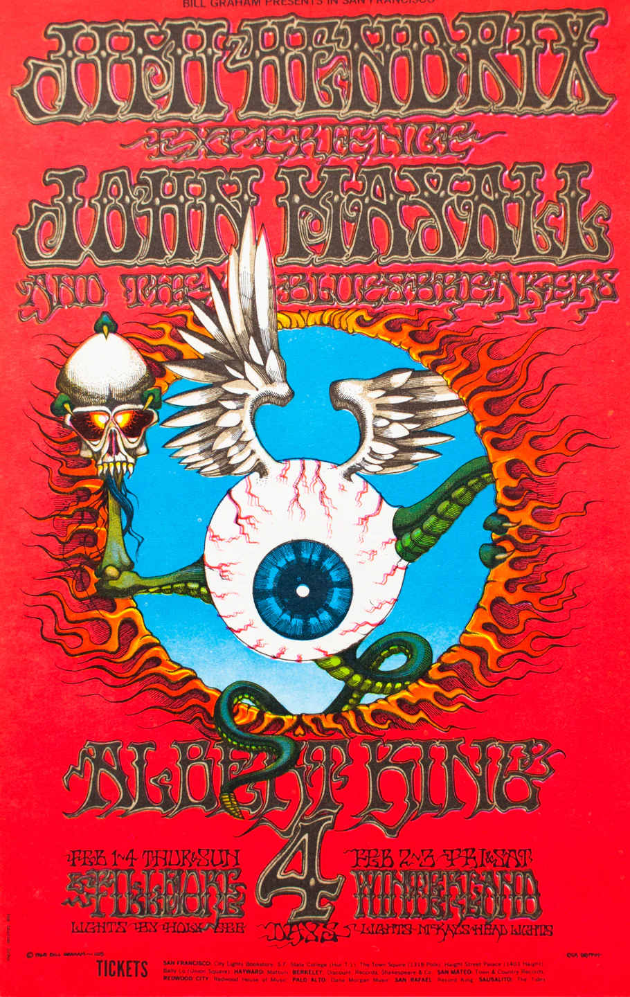 RICK GRIFFIN | JIMI HENDRIX EXPERIENCE Postcard 01 - Image 3