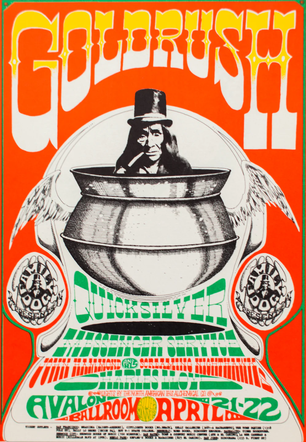 RICK GRIFFIN | QUICKSILVER MESSENGER SERVICE with CHARLES LLOYD QUARTET Postcard - Image 2