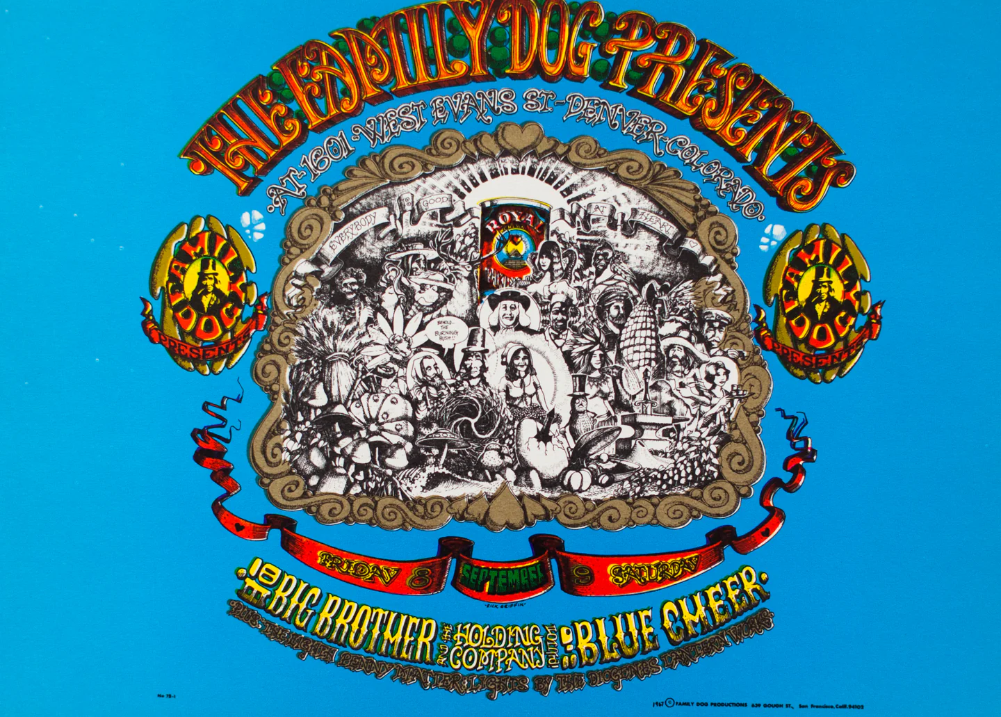 RICK GRIFFIN | BIG BROTHER AND THE HOLDING COMPANY with BLUE CHEER Postcard - Image 2