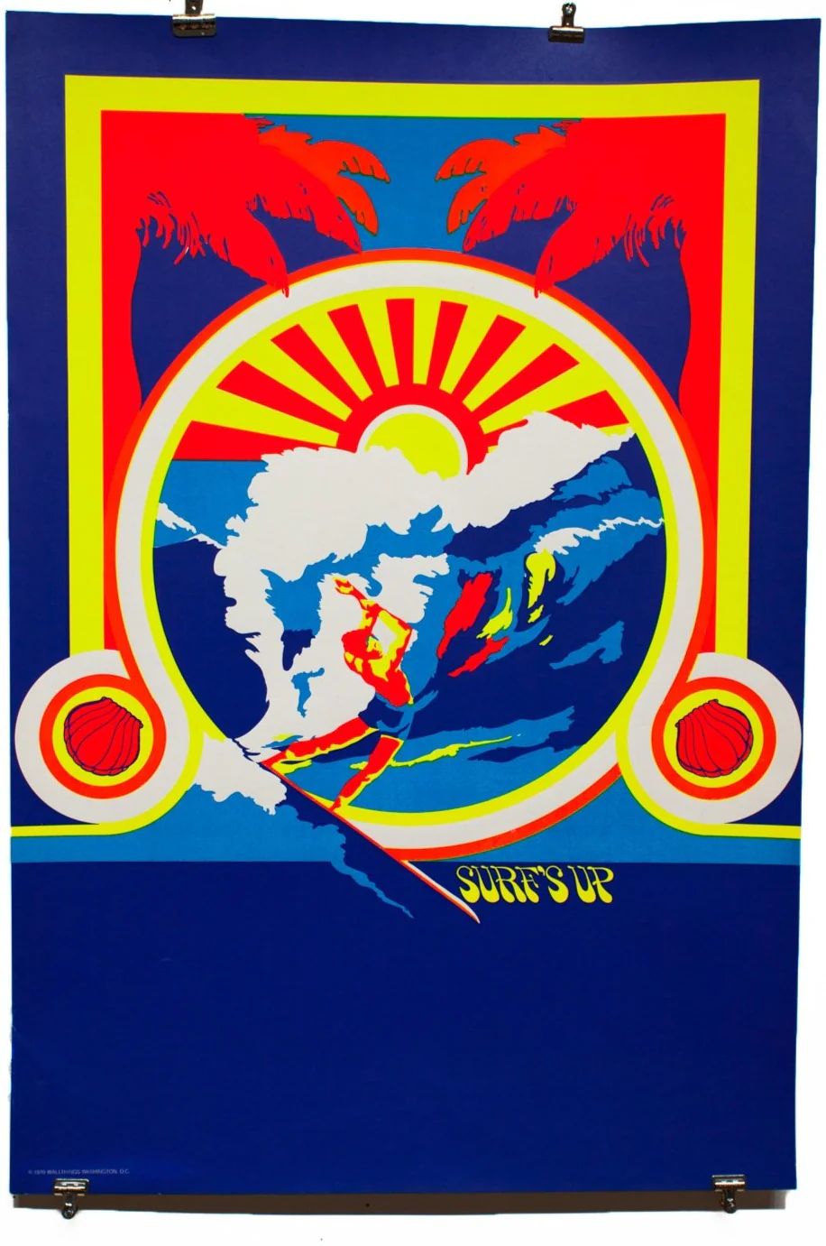 SURF'S UP | Vintage Blacklight Poster
