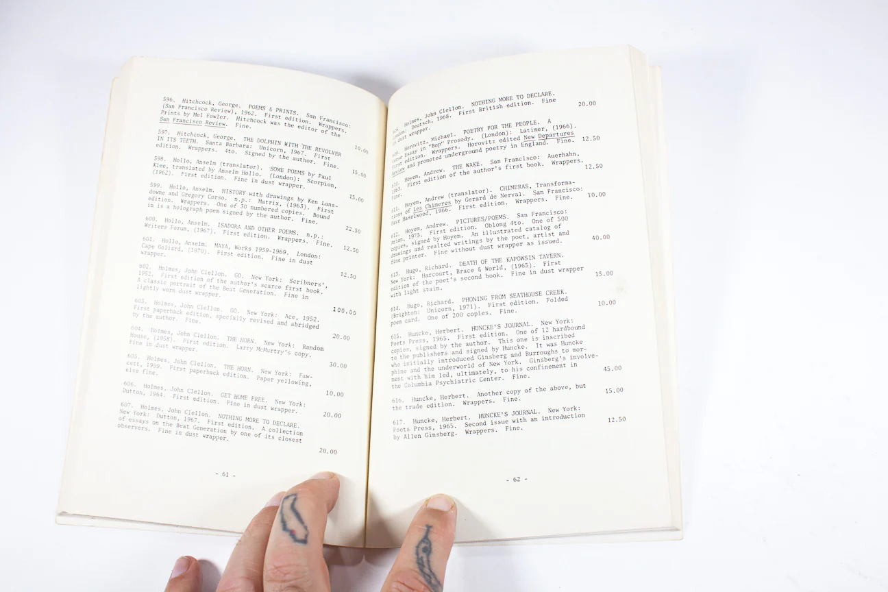 THE BEAT GENERATION and OTHER AVANT-GARDE WRITERS | Anacapa Books Catalog Three - Image 6