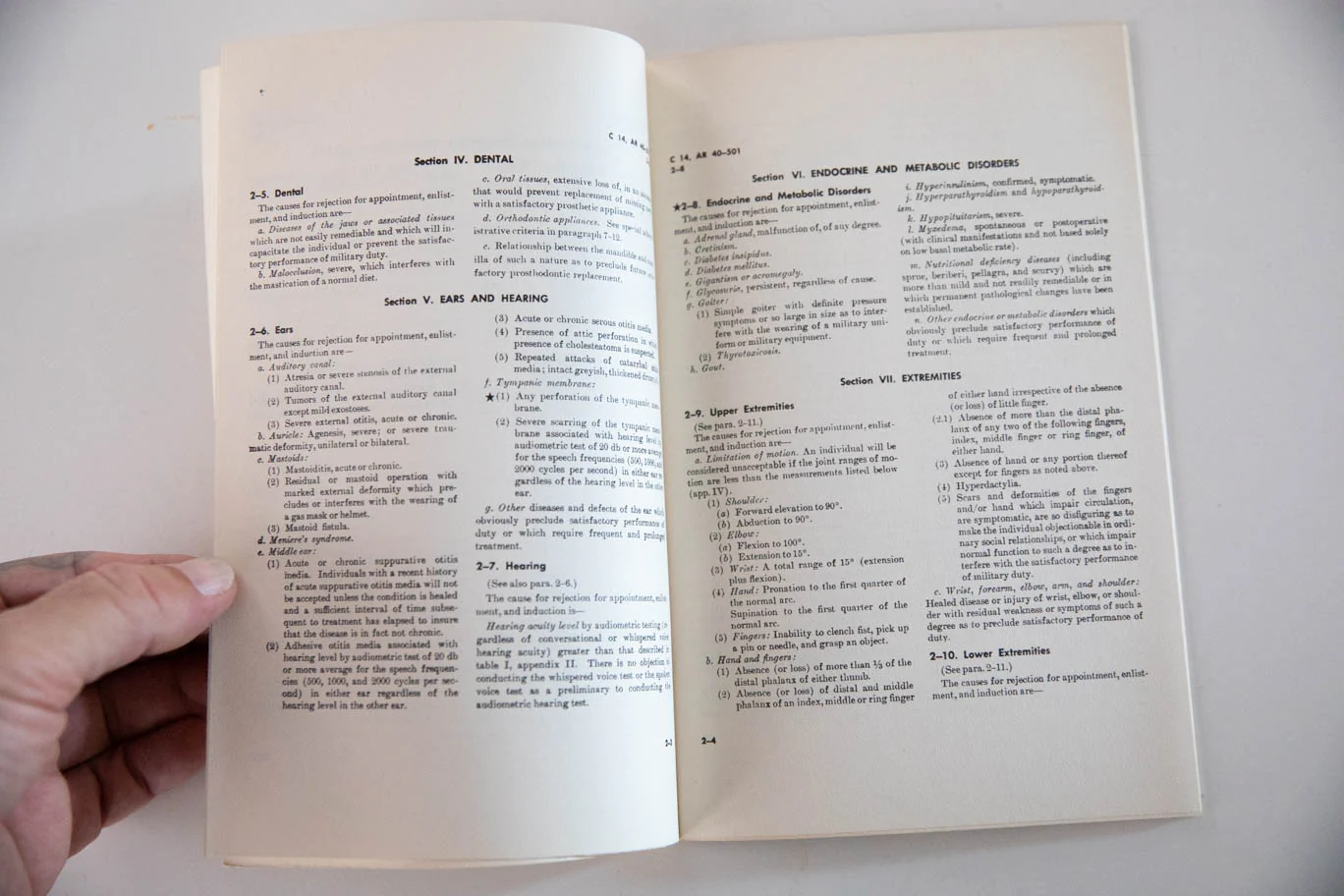 THE DRAFT PHYSICAL | The Complete, Official List of Disqualifying Physical and Psychological Defects - Image 3