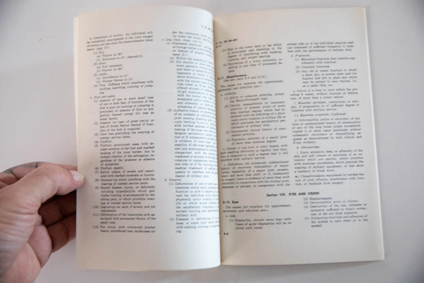 THE DRAFT PHYSICAL | The Complete, Official List of Disqualifying Physical and Psychological Defects - Image 4