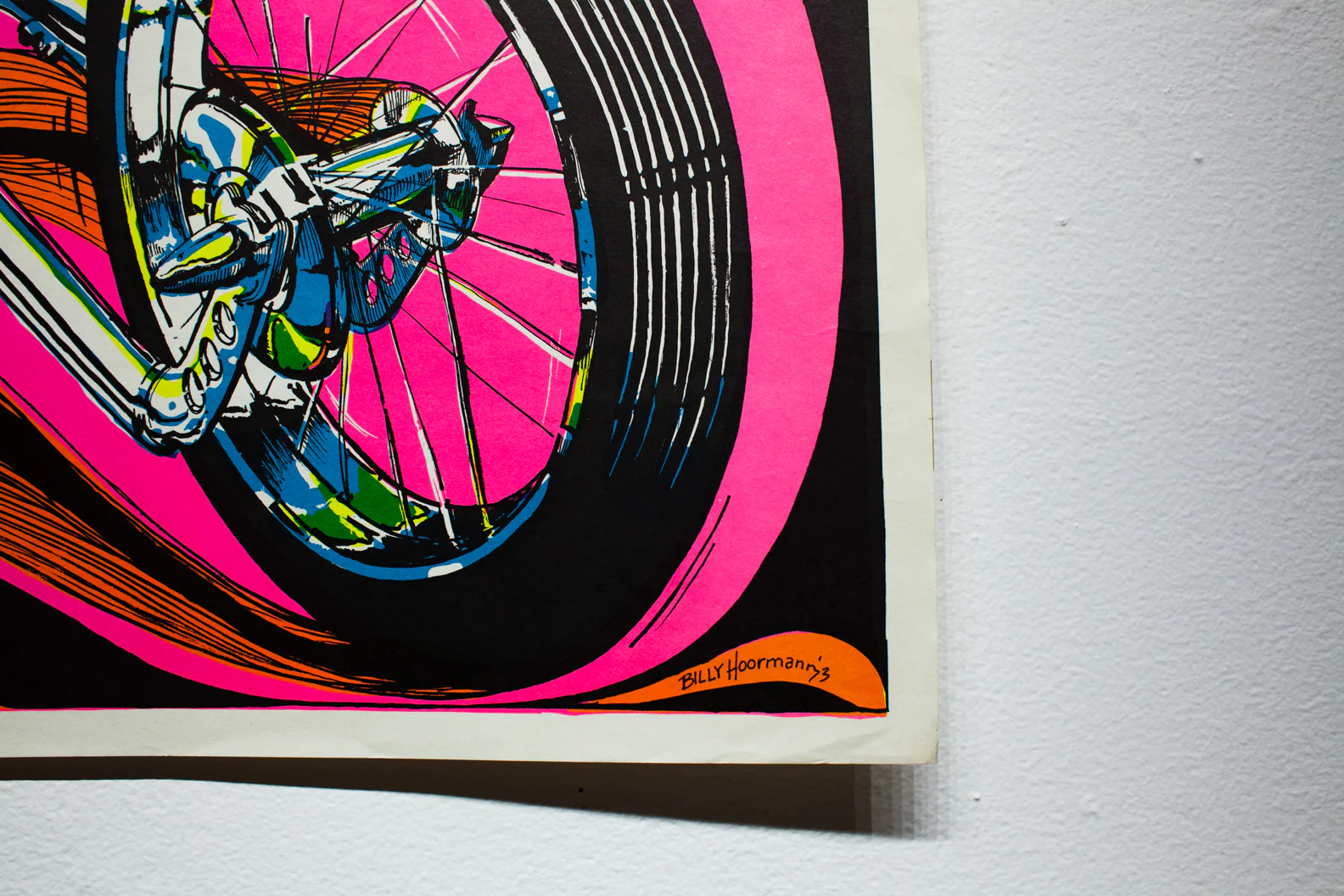 DEMON CHOPPER | Vintage Blacklight Poster - Image 5